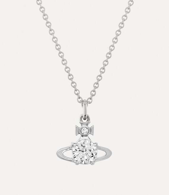 Vivienne Westwood Reina Pendant in platinum/white cz